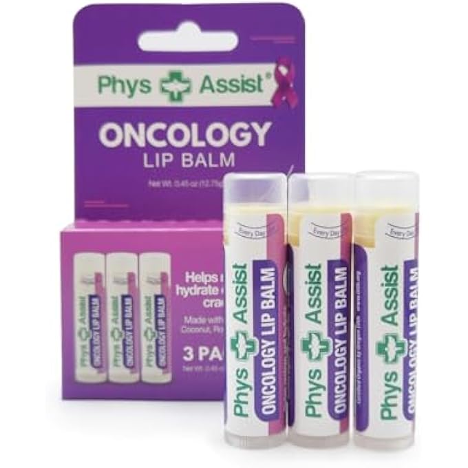PhysAssist ONCOLOGY LIP BALM USDA ORGANIC, HYDRATE DRY, PARCHED LIPS. MOISTURIZING -3 PACK - Image 1